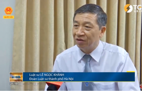 Luật sư Lê Ngọc Khánh trả lời PV đài truyền hình Quốc hội về vấn đề ô nhiễm nguồn nước